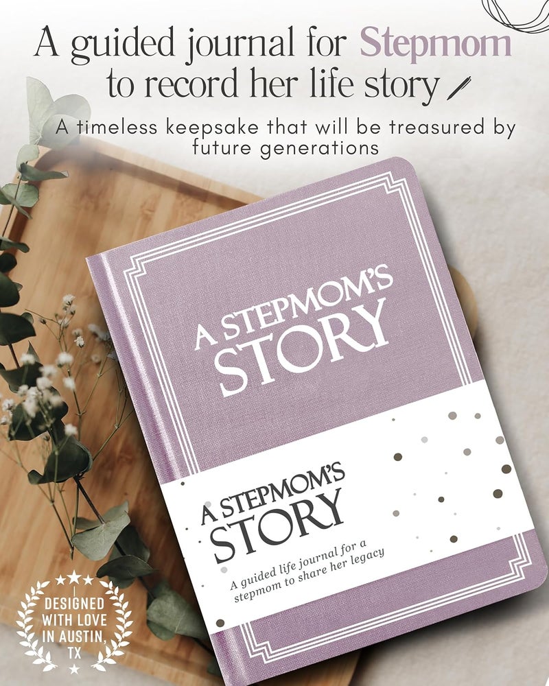 Coco & Lan Stepmom's Life Story Journal (Hardcover): A Meaningful Keepsake for Stepmom to Share Her Journey & Memories, Book Includes 250+ Prompt Questions, Sentimental Gift for Mother's Day, Birthday, Christmas - Image 3